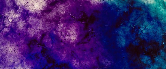 Dark purple and blue accent background made with powder brush, powdered texture, hand drawn art, modern art for wallpaper