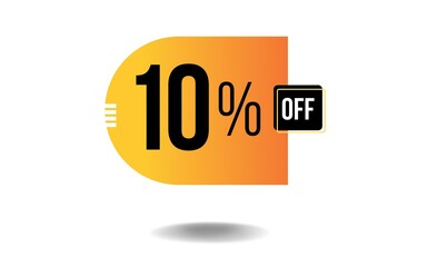 10% Percent limited special offer, Banner with ten percent discount 