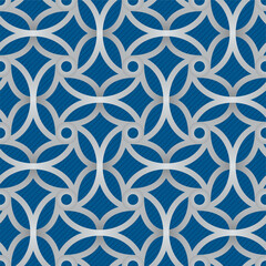 Elegant Seamless Background in Arabic Style. Vector tileable pattern for your design. - 471903459