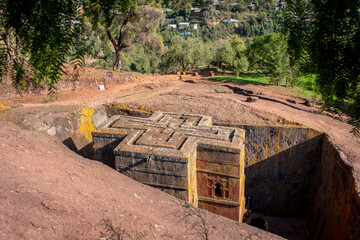 Bete Giyorgis, Church of Saint George, Lalibela, Ethiopia