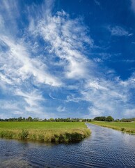 Fototapeta na wymiar Alblasserwaard, Zuid-Holland Province, The Netehrlands