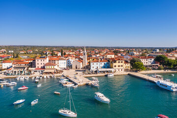 Fototapeta na wymiar An aerial view of Fazana, Istria, Croatia