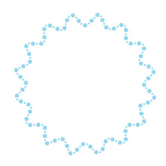 new year or christmas decor bead garland star frame or border