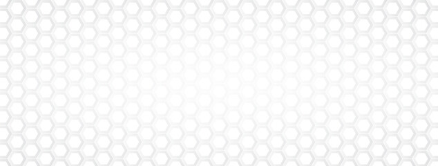 Abstract. Embossed hexagon. Honeycomb white background. Light and shadow - Vector.