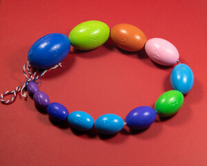 orchidometer, orchiometer on red background