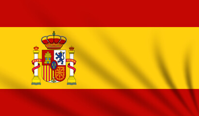 Illustration anniversary Independence Day. Happy Spain day. Freedom national day.