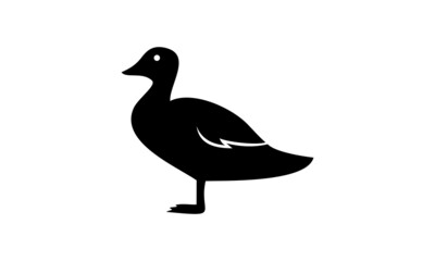 silhouette duck vector