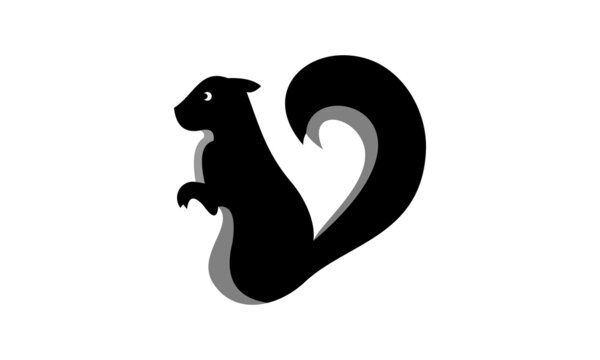 squirrel logo silhouette