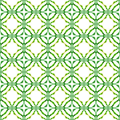 Mosaic seamless pattern. Green worthy boho chic