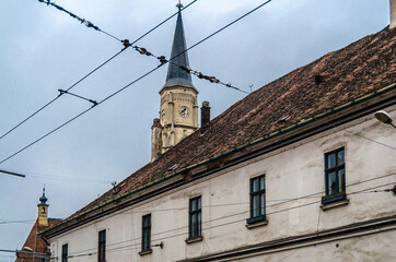 Fototapeta na wymiar Urban landscape in Cluj-Napoca, Romania