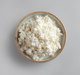 bowl of fresh cottage cheese