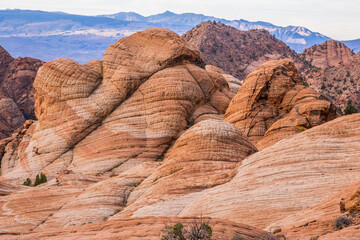 Geological formations at Yant Flats