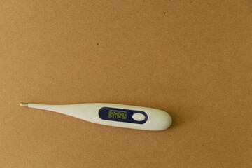 digital thermometer with normal temperature 36,5
