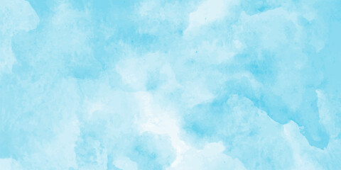 Blue watercolor vector background. Abstract hand paint square stain backdrop