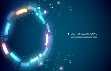 Abstract Creative Display Design Technology Vector Background