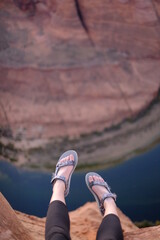 Woman Teva Sandals Feet in Nature