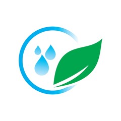 Water drop illustration Logo template vector design