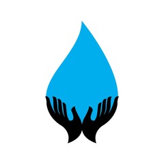 Water drop illustration Logo template vector design