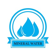 Water drop illustration Logo template vector design