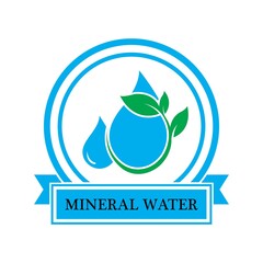 Water drop illustration Logo template vector design