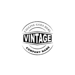 Classic Vintage Retro Label Badge logo design for cloth apparel