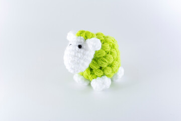 Handmade sheep. Crochet stuffed animal