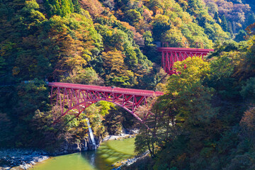 【富山県】宇奈月温泉 山彦橋と新山彦橋