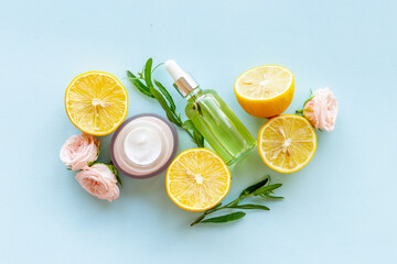 Herbal and flowers ingredients for organic cosmetic products