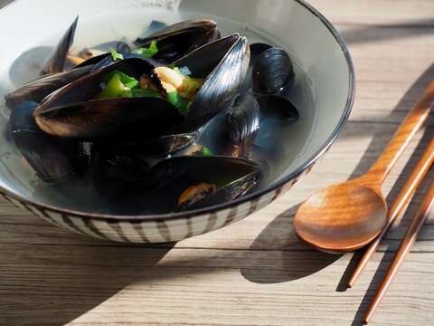 한국전통음식 홍합탕, 요리