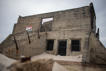 Ruined World War 2 bunker on Bribie Island
