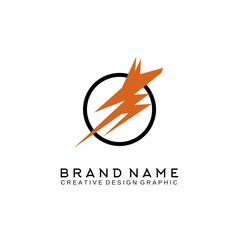 Illustration of a dog-shaped lightning logo vector design that is perfect for any purpose associated with dogs