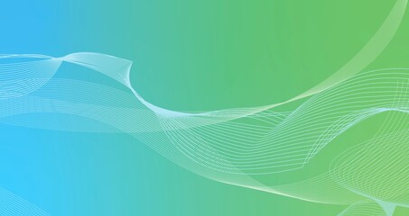 abstract blue wave line background