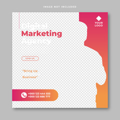 Digital marketing social media post template