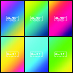 Abstract background gradient color pack
