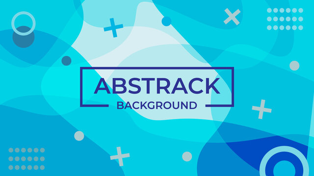 Abstract background vector with waves, blue color