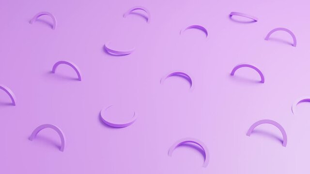 purple or violet smooth satisfying background animation 3d, ring wavy pattern moving slow