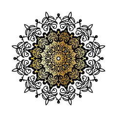 Vector round abstract circle. Luxury Mandala style.