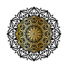 Vector round abstract circle. Luxury Mandala style.
