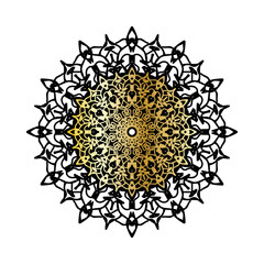 Vector round abstract circle. Luxury Mandala style.