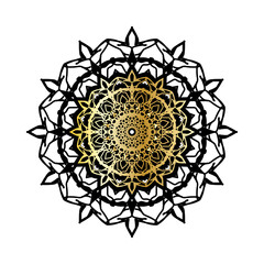 Vector round abstract circle. Luxury Mandala style.