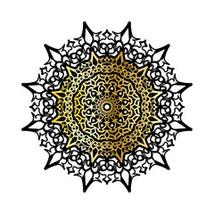 Vector round abstract circle. Luxury Mandala style.