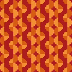 Rounded abstract seamless pattern - accent for any surfaces.