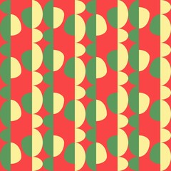 Rounded abstract seamless pattern - accent for any surfaces.