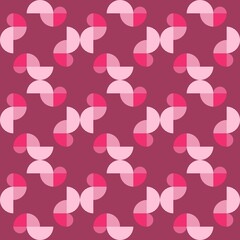 Rounded abstract seamless pattern - accent for any surfaces.