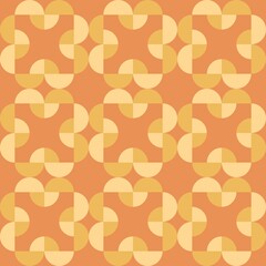 Rounded abstract seamless pattern - accent for any surfaces.