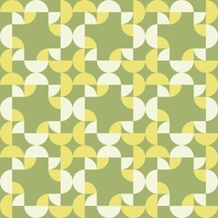 Rounded abstract seamless pattern - accent for any surfaces.