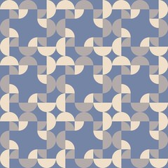 Rounded abstract seamless pattern - accent for any surfaces.