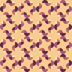 Rounded abstract seamless pattern - accent for any surfaces.