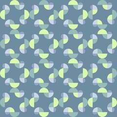 Rounded abstract seamless pattern - accent for any surfaces.