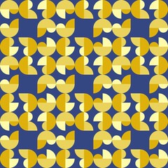 Rounded abstract seamless pattern - accent for any surfaces.